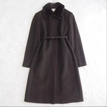 GRADE 그레이드 캐시미어 100% 롱 코트 퍼 도쿄 스타일