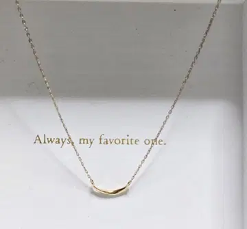 ete K10 레이어 크레센트 문 목걸이