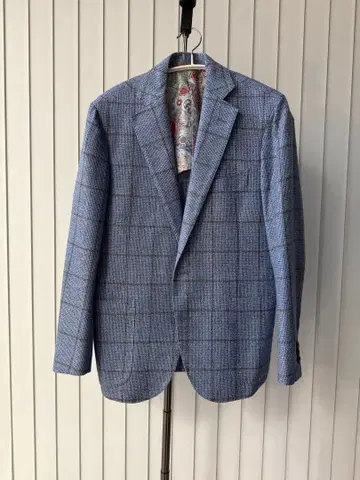 MARLING & EVANS 체크 무늬 테일러드 자켓