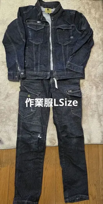 작업복 L 사이즈 I's 프론티어 다크 데님