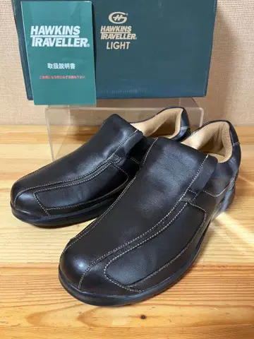 a219/새상품 HAWKINS 트래블러 다크 브라운 슬립온 25.5cm