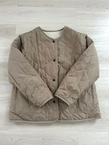 ikka 퀼팅 보아 리버서블 블루종