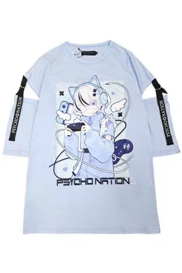 네다 룬 x PSYCHO NATION 게이머 TEE SAX