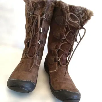 y2k 부츠 보아 포함 브라운 스웨이드 갸루 24.5 상당