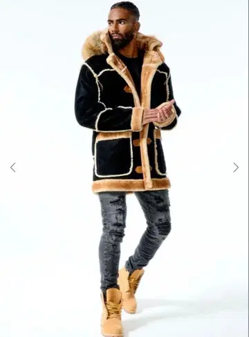 조던 크레이그 퍼 셰어링 스웨이드 자켓 블랙 M