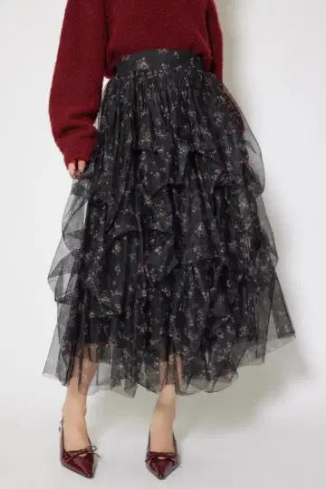 rienda 랜덤 턱 샤샤 스커트