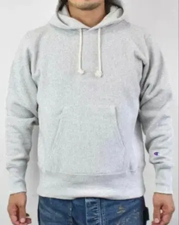 Champion Reverse Weave 후드티 L 그레이