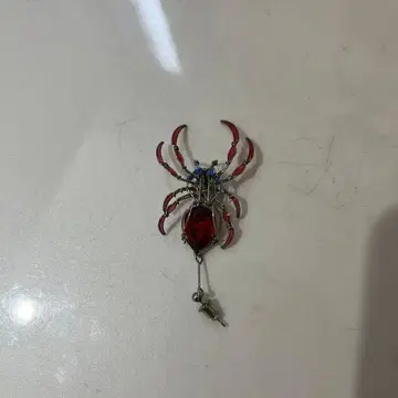 스파이더 레드스톤 귀걸이(한쪽 귀용)