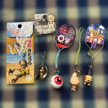 게게게의 키타로 눈알 아저씨 캐릭터 스트랩 세트