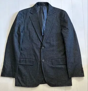 쉽스 캐시미어 혼방 울 테일러드 자켓 46 M 블랙