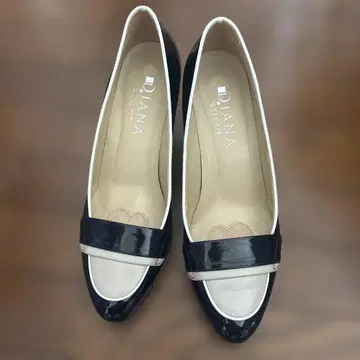 다이애나 WELLFIT 네이비/베이지 펌프스 23.5cmEE