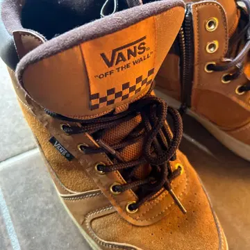 VANS 하이컷 스니커즈 브라운 27.5cm