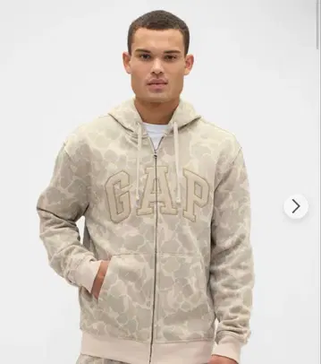 GAP 카모 패턴 집업 후드티 레어