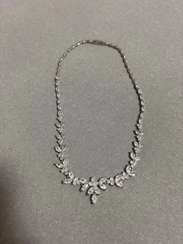 브라이덜 티아라 목걸이 귀걸이 3종 세트