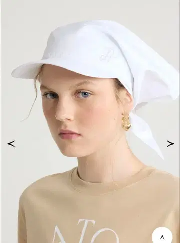 PATOU 오가닉 코튼 포플린 스카프 캡