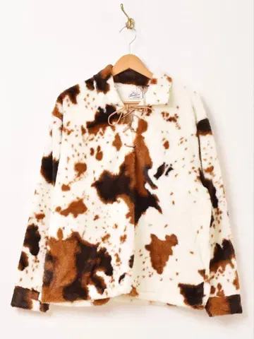 Backers 애니멀 무늬 에코 퍼 풀오버 셔츠