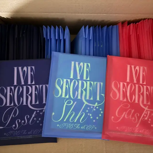 현물) 최저 1셋트 가격  아이브 4집 SECRET 3종 미개봉 앨범