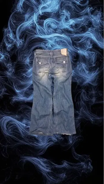 Archive Y2K 헤이세이 갸루 갸루 남자 그런지 플레어 데님 팬츠