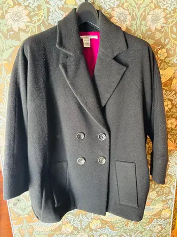 DIANE von FURSTENBERG 블랙 자켓 코트 size 0