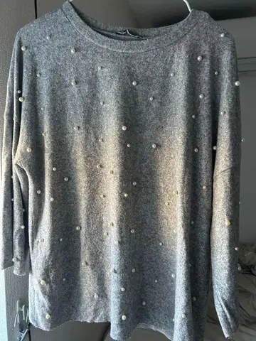 ZARA 펄 비즈 니트