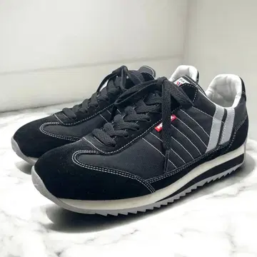 [컨디션 최상] 패트릭 마라톤 스니커즈 40 250mm 상당 블랙 화이트