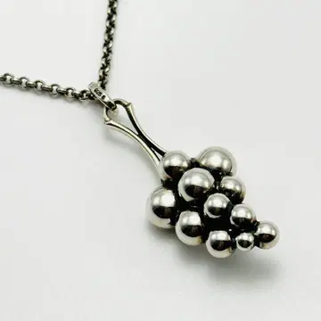 GEORG JENSEN 문라이트 그레이프 리프 토글 목걸이