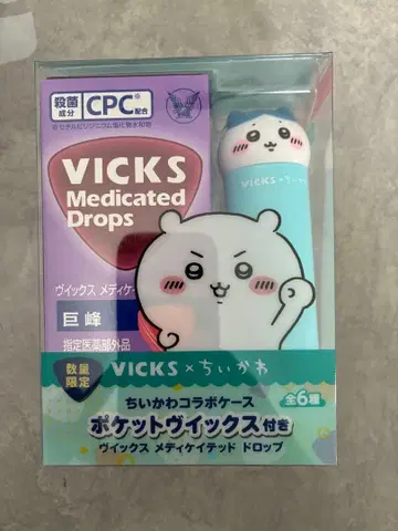 VICKS 메디케이티드 드롭스 6개입 치이카와 콜라보
