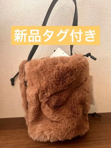 public tokyo 퍼 드럼백 핸드백