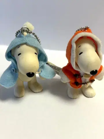 스누피 코스튬 키 체인 포함 2체 세트 (레어)