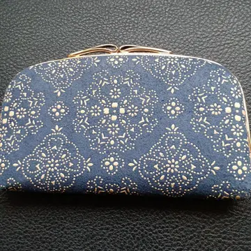 코토 인덴 가마구치 지갑 청금 무늬