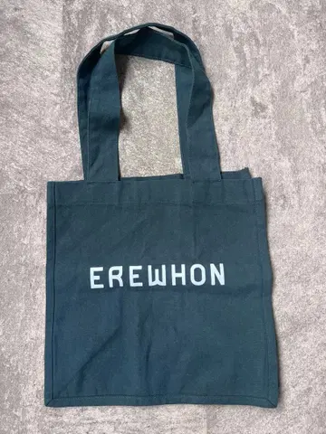 [미사용 새상품] EREWHON 에코백 다크 그린