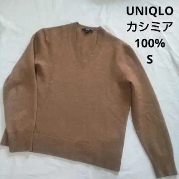 UNIQLO S 유니클로 캐시미어 V넥 스웨터 니트 캐시미어 100%