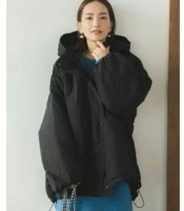 Re:EDIT 오버 사이즈 몬스터 후드티 다운 자켓