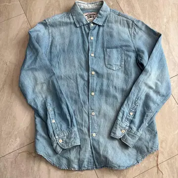 T.M.T. 라이트 블루 데님 긴팔 셔츠 XL