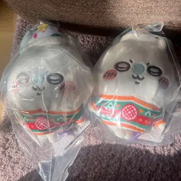 치이카와 (먼작귀) 애니마이 복권 D상 봉제 인형 키링 모몽가 2개 세트