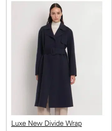 네이비 P 사이즈 Theory New Divide Wrap Trench