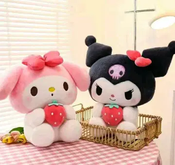쿠로미 복슬복슬 귀여운 봉제 인형 기프트 여아 걸즈 플러시 소재