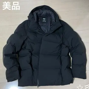 UNIQLO 유니클로 심리스 다운 후드티 블랙 남성용 3XL