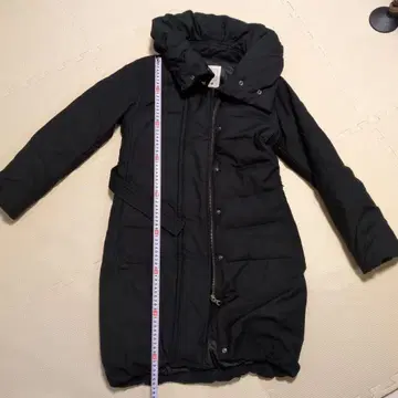 블랙 롱 다운 자켓