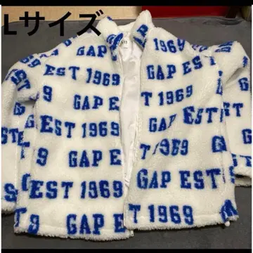GAP L 사이즈 남성용 여성용 보아 자켓 코트 복슬복슬 로고