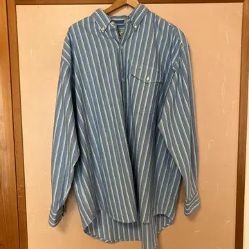 L.L.Bean 스트라이프 버튼 다운 셔츠 REG LARGE 긴팔 셔츠