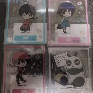 란마 1/2 아크릴 스탠드 4체 세트