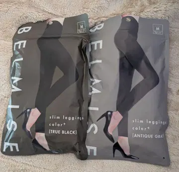 벨미스 BELMISE 압박 레깅스 2족 세트 블랙 그레이