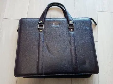 마루엠 다크 브라운 가죽 비즈니스 백