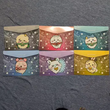 치이카와 플랫 파우치 6개 세트