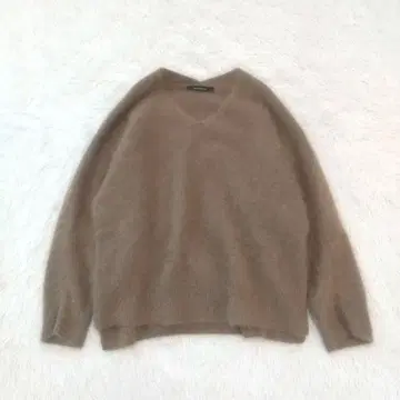 [ 새상품급 ] huitieme nid 니트 스웨터 모 100% 모카 S