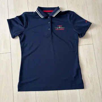 CALLAWAY 피케 셔츠 M 네이비 1982 자수