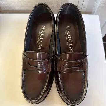 HARUTA 다크 브라운 로퍼 23cm