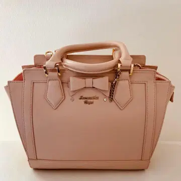 Samantha Thavasa 리본 패스케이스 포함 핸드백 핑크 M