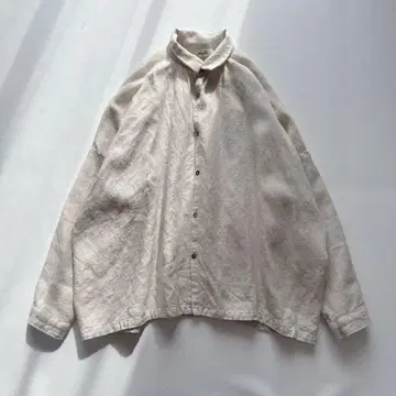 [ 새상품급 ] ICHI Antiquites 울 린넨 오버 사이즈 셔츠